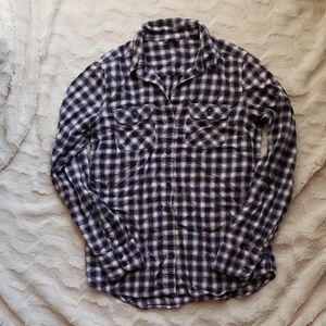 Eddie Bauer Women's Navy/Pink Flannel